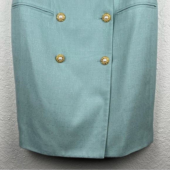 Atrium Collection Vintage Tweed Blazer Button Up Lined Coat Dress Size 8 - Picture 6 of 16